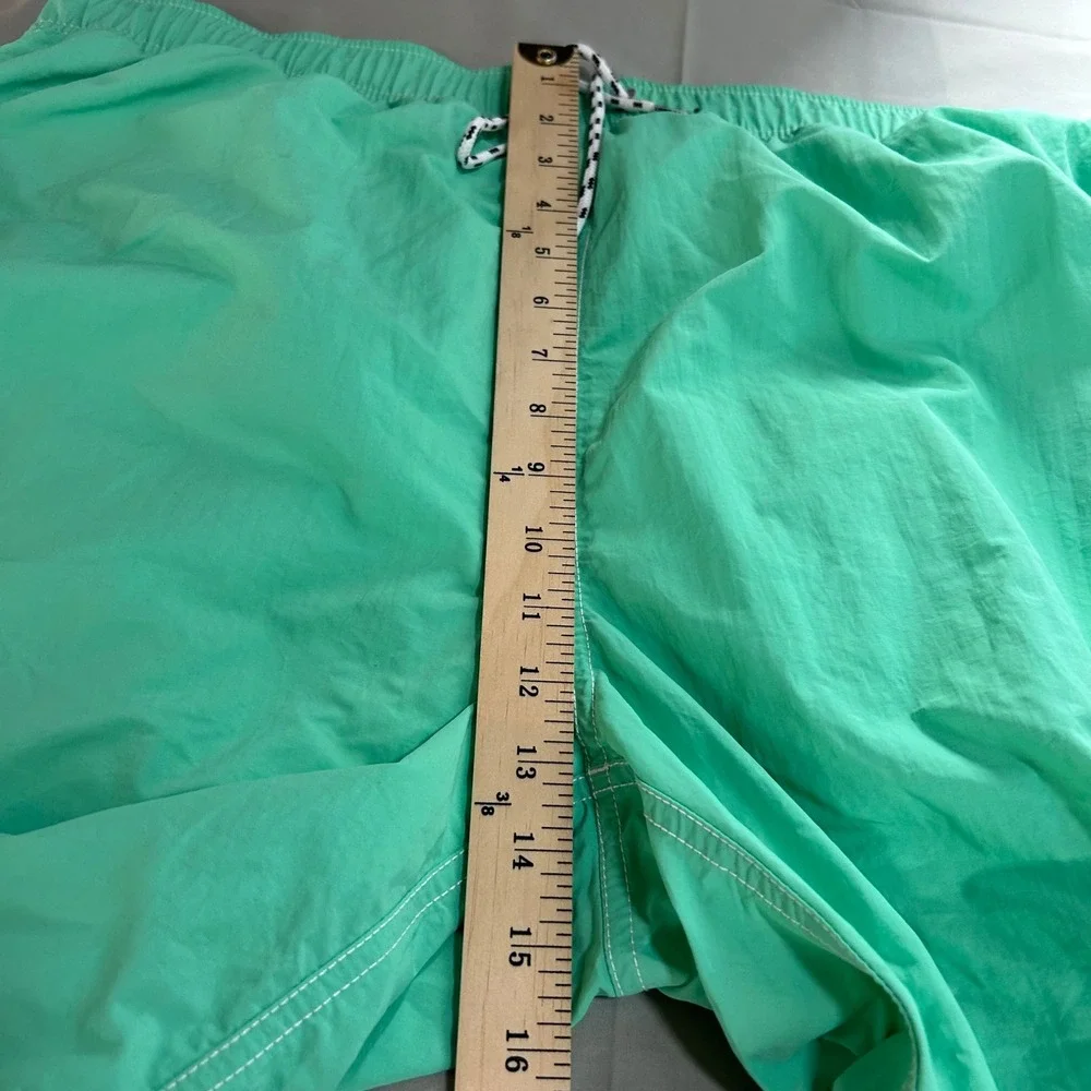 Nautica Swim Trunks T91000 Mens XXL Mint Sprig Nylon Beachwear Prep